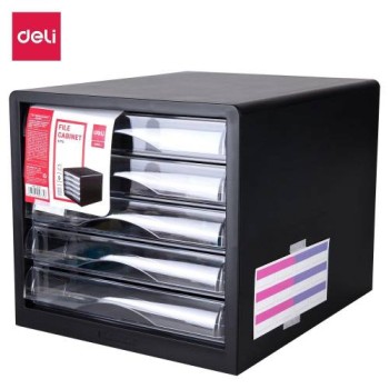 DELI 5-DRAWER FILE CABINET BLK DL-E9775-B