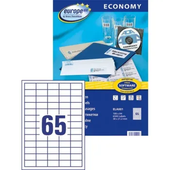 ECONOMY/AVERY LABELS 38X21.2MM ELA001