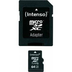 INTENSO MICRO SD CARD CLASS 10 64GB SDHC