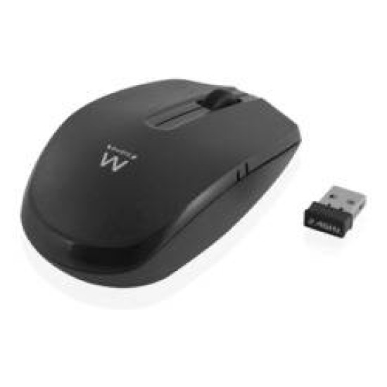 EWENT MOUSE WIRLESS OPTICAL BLACK 1000 DPI