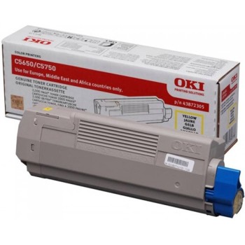 OKI TONER C5650/C5750 2K YELLOW 6197