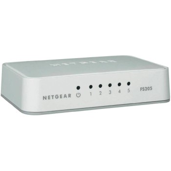 NETGEAR SWITCH 5 PORT 10/100 FS205 NETGEAR SWITCH 5 PORT 10/100 FS205