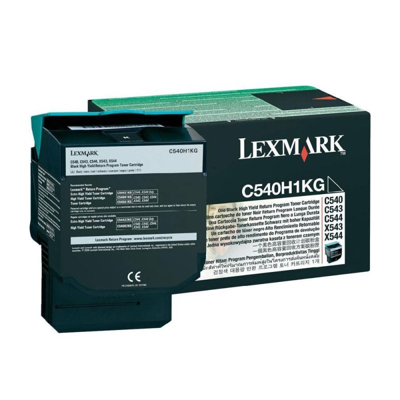LEXMARK TONER C540H1K BLACK LEXMARK TONER C540H1K BLACK