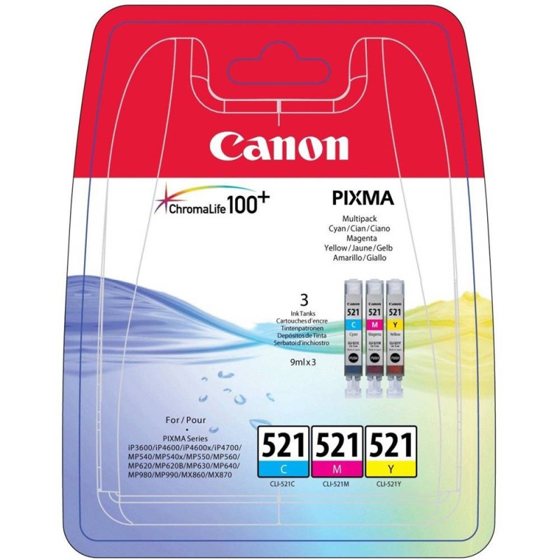 CANON Ink Cartridge 521 (C/M/Y) Multipack CANON Ink Cartridge 521 (C/M/Y) Multipack