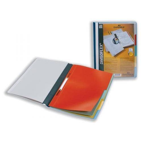 DURABLE PVC FLAT FILE A4 WITH 4TABS DIVISOFILE 2557 DURABLE PVC FLAT FILE A4 WITH 4TABS DIVISOFILE 2557