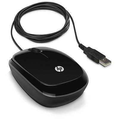 HP MOUSE WIRED X1200 BLACK
