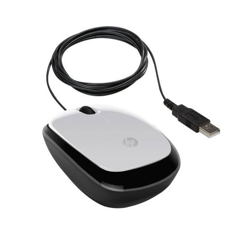 HP MOUSE WIRED 1200 SILVER/BLACK HP MOUSE WIRED 1200 SILVER/BLACK