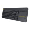 LOGITECH KEYBOARD WIRELESS TOUCH K400 UK BLACK ( 920-007143 )