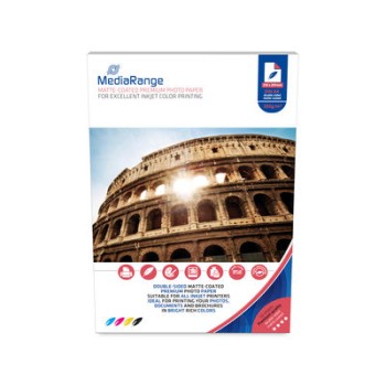 MEDIARANGE PREMIUM MATTE A4  PHOTO PAPER 200GR 50SHEETS MRINK102