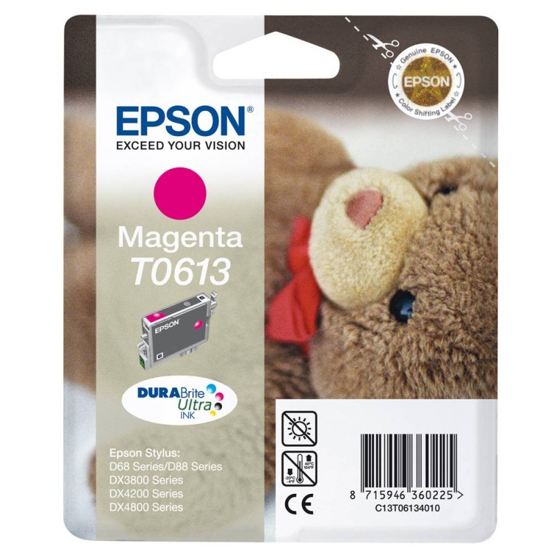 EPSON INK CARTRIDGE T0613 MAGENTA EPSON INK CARTRIDGE T0613 MAGENTA
