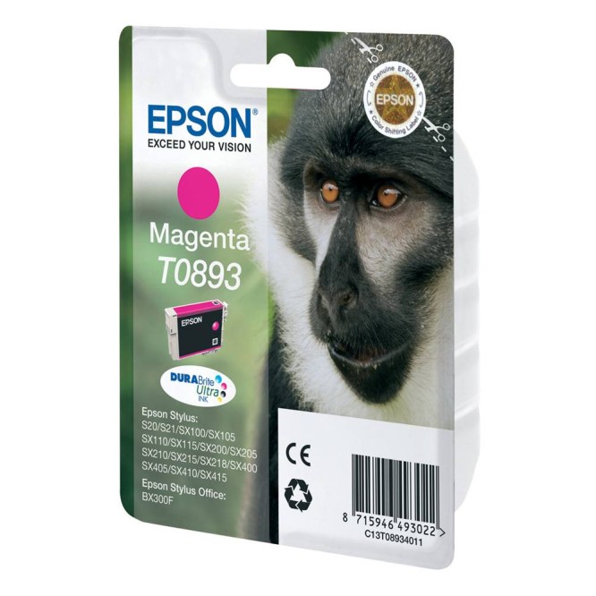 EPSON INK CARTRIDGE T0893 MAGENTA EPSON INK CARTRIDGE T0893 MAGENTA