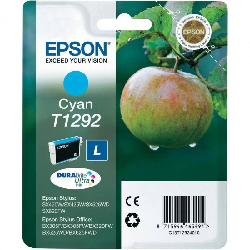 EPSON INK CARTRIDGE T1292 CYAN EPSON INK CARTRIDGE T1292 CYAN
