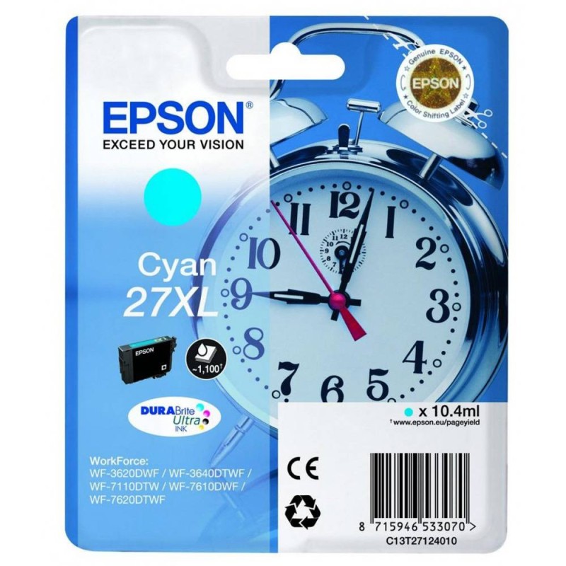 EPSON INK CARTRIDGE T2712 (27CYAN XL) EPSON INK CARTRIDGE T2712 (27CYAN XL)