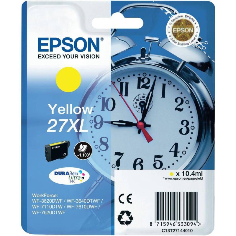EPSON INK CARTRIDGE T2714 (27YELLOW XL) EPSON INK CARTRIDGE T2714 (27YELLOW XL)