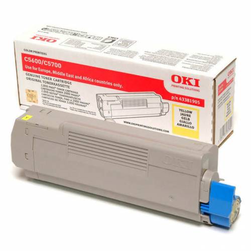 OKI TONER C5600/5700 YELLOW N.6134 OKI TONER C5600/5700 YELLOW N.6134