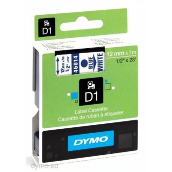 DYMO TAPE 12MM BLUE/WHITE 45014