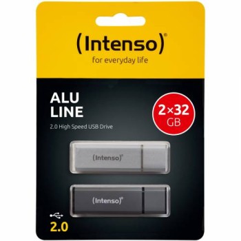 INTENSO USB FLASH 2.0 ALU LINE BONUS PACK 2X32GB