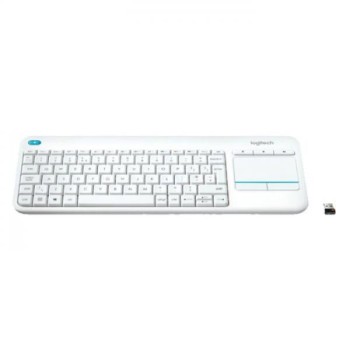 LOGITECH KEYBOARD WIRELESS TOUCH K400 US WHITE