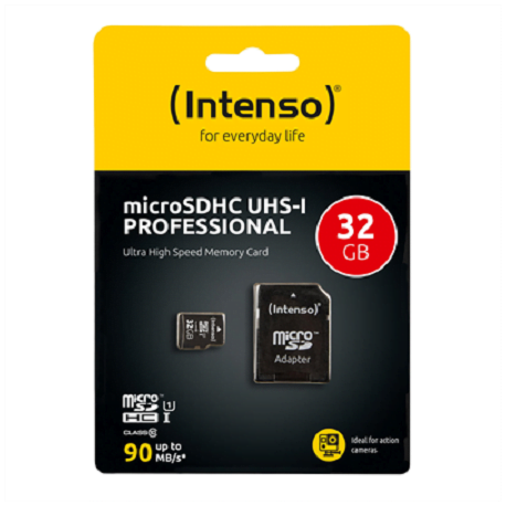 INTENSO MICRO SD CARD UHS-I 32GB PROFESSIONAL INTENSO MICRO SD CARD UHS-I 32GB PROFESSIONAL