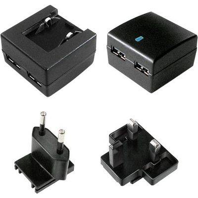 VALUE WALL CHARGER  2X USB 10W/2.4A  EU+UK adapter
