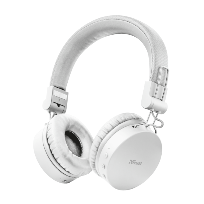 TRUST TONES  BLUETOOTH HEADPHONES WIRELESS WHITE TRS23909