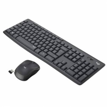 LOGITECH Keyboard+Mouse Set Wireless MK295 UK Silent   (920-009799)