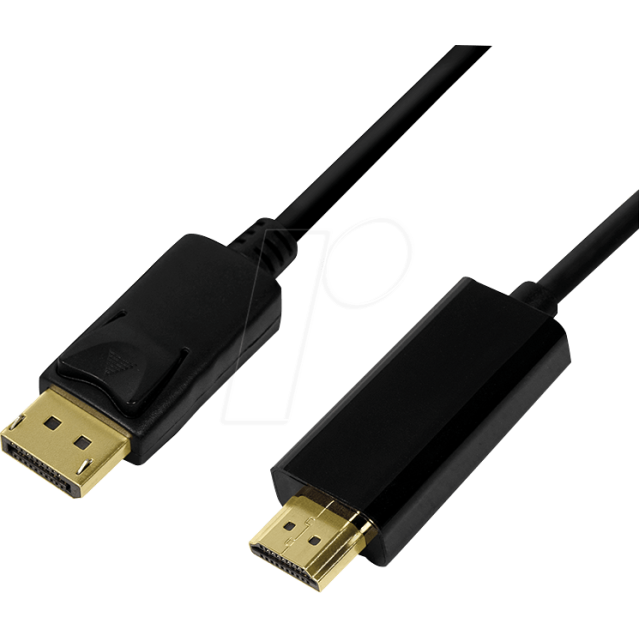 LOGILINK 2M DISPLAYPORT TO HDMI M/M BLACK CV0127 LOGILINK 2M DISPLAYPORT TO HDMI M/M BLACK CV0127