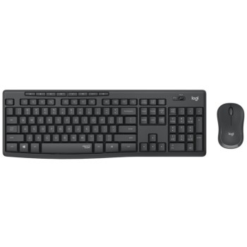 LOGITECH Keyboard+Mouse Set Wireless MK295 US Silent Black (920-009800)