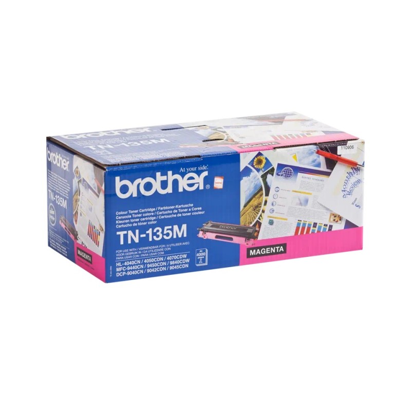 TN135M(D) BROTHER MAGENTA TONER 4000P HL4040/4050/DCP9040/9042/MFC9440/9450/9840 TN135M(D) BROTHER MAGENTA TONER 4000P HL4040/4050/DCP9040/9042/MFC9440/9450/9840