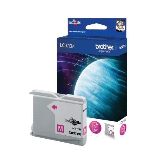 LC970M BROTHER MAGENTA INK 300P DCP135/150/153/157-MFC235/260