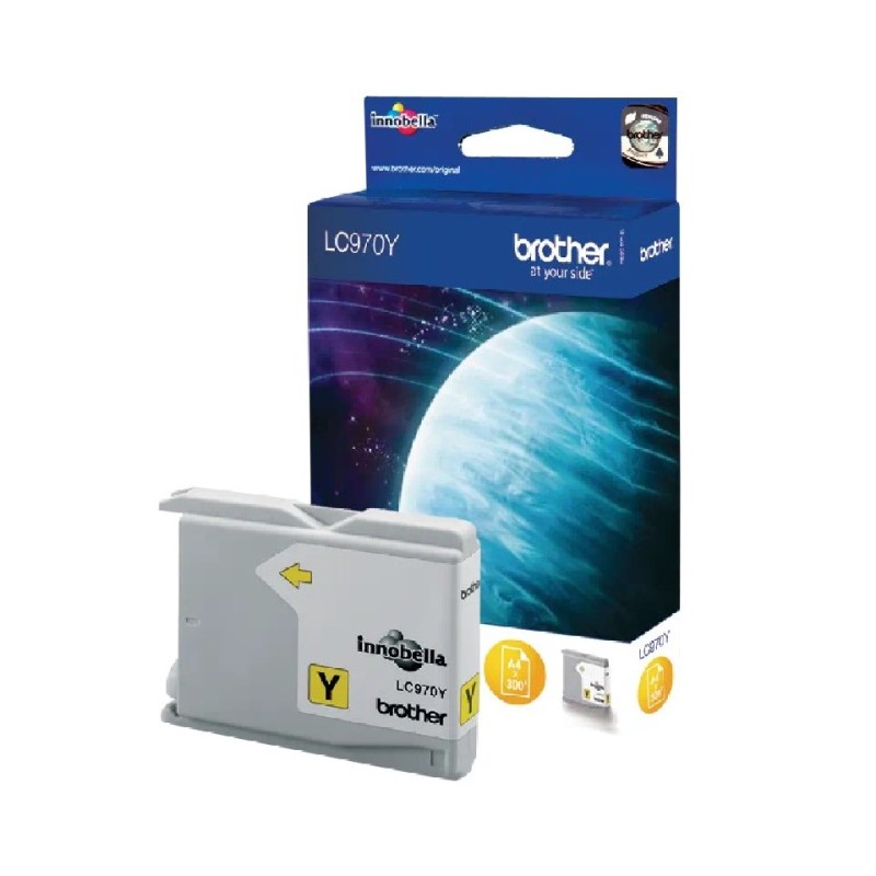 LC970Y BROTHER YELLOW INK 300P DCP135/150/153/157-MFC235/260 LC970Y BROTHER YELLOW INK 300P DCP135/150/153/157-MFC235/260
