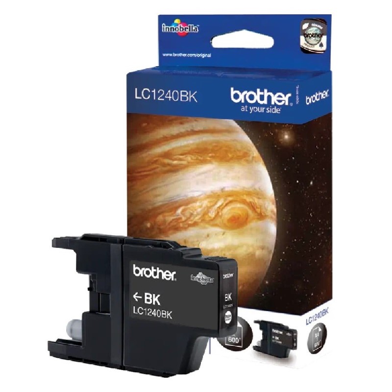 LC1240BK BROTHER BLACK INK 600P DCP525/725/925-MFCJ430/625/825/5910/6510/6910 LC1240BK BROTHER BLACK INK 600P DCP525/725/925-MFCJ430/625/825/5910/6510/6910