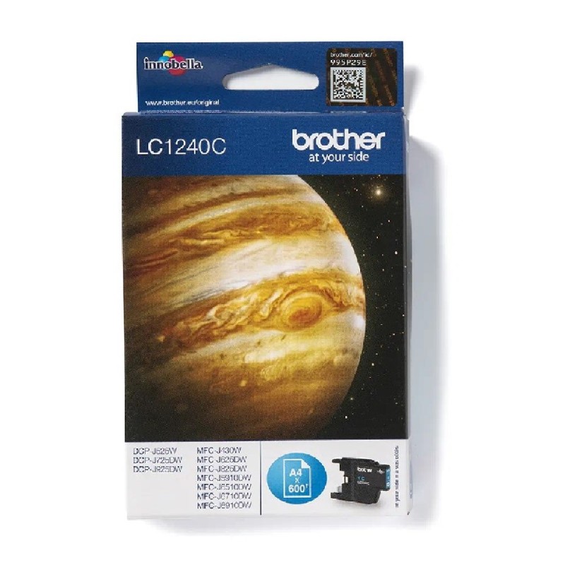 LC1240C BROTHER CYAN INK 600P DCP525/725/925-MFCJ430/625/825/5910/6510/6910 LC1240C BROTHER CYAN INK 600P DCP525/725/925-MFCJ430/625/825/5910/6510/6910