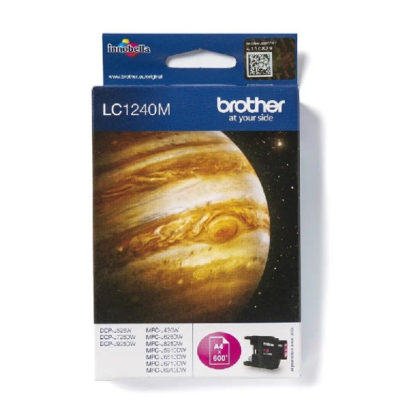 LC1240M BROTHER MAGENTA INK 600P DCP525/725/925-MFCJ430/625/825/5910/6510/6910 LC1240M BROTHER MAGENTA INK 600P DCP525/725/925-MFCJ430/625/825/5910/6510/6910