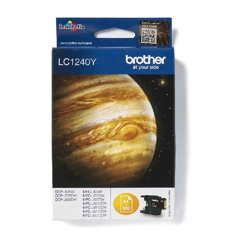 LC1240Y BROTHER YELLOW INK 600P DCP525/725/925 MFCJ430/625/825/5910/6510/6910 LC1240Y BROTHER YELLOW INK 600P DCP525/725/925 MFCJ430/625/825/5910/6510/6910