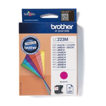 LC223M BROTHER MAGENTA INK 550 pages FOR MFCJ 4420/4520/4620/4720 & MFCJ 5320 / 5620 / 572