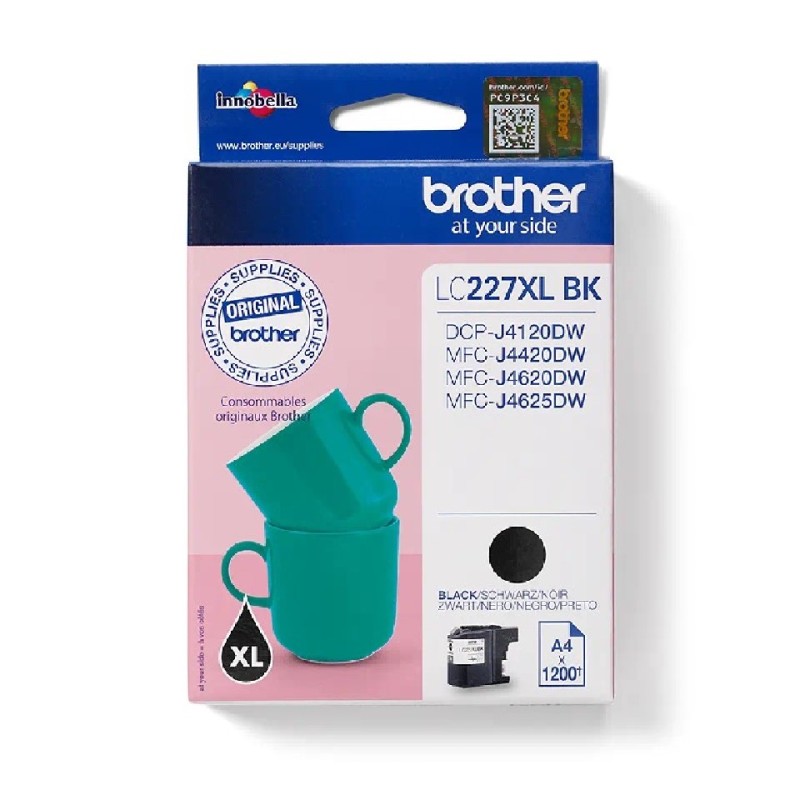 LC227XLBK BROTHER BLACK INK 1200p (25ml) MFCJ 4420/4520/4620/4720 / DCPJ4120 LC227XLBK BROTHER BLACK INK 1200p (25ml) MFCJ 4420/4520/4620/4720 / DCPJ4120