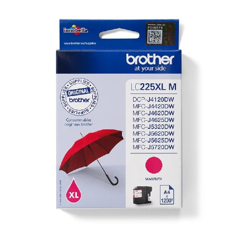 LC225XLM BROTHER MAGENTA INK MFCJ 4420/4520/4620/4720 & MFCJ 5320 / 5620 / 5720 LC225XLM BROTHER MAGENTA INK MFCJ 4420/4520/4620/4720 & MFCJ 5320 / 5620 / 5720