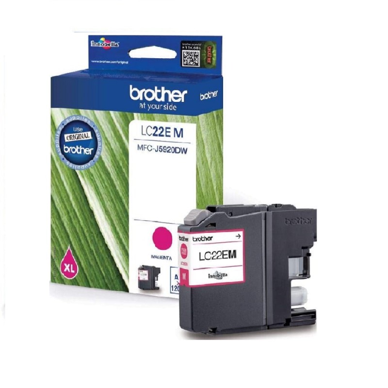 LC22EM BROTHER MAGENTA INK MFCJ5920DW, 1200 pages LC22EM BROTHER MAGENTA INK MFCJ5920DW, 1200 pages