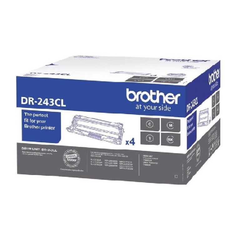 DR243CL BROTHER DRUM 18000P HLL3210/L3230/L3270/DCPL3510/L3550/MFCL3730/L3750/L3770 – TN243/247 DR243CL BROTHER DRUM 18000P HLL3210/L3230/L3270/DCPL3510/L3550/MFCL3730/L3750/L3770 – TN243/247