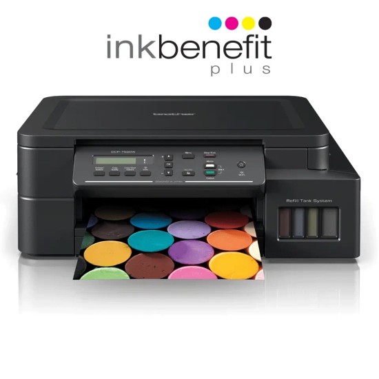 DCPT520W BROTHER Colour Ink-Tank Multifuction Wireless Printer (BTD60BK/BT5000C/M/Y)