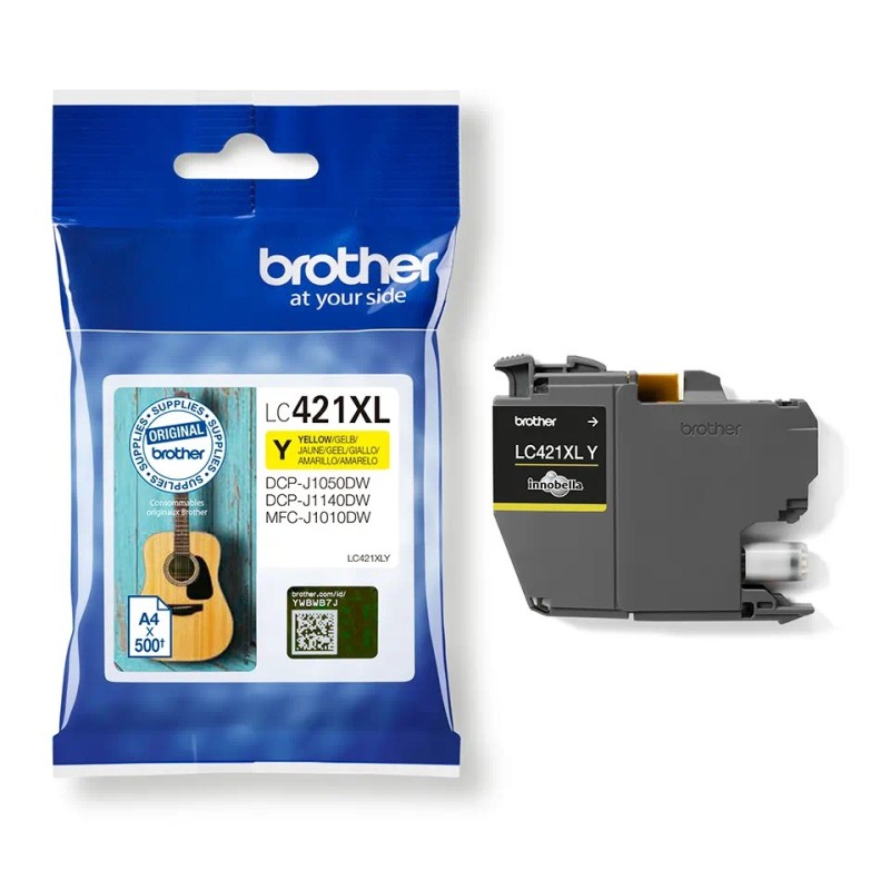 LC421XLY Yellow ink cartridge 500 pages MFC-J1010DW LC421XLY Yellow ink cartridge 500 pages MFC-J1010DW