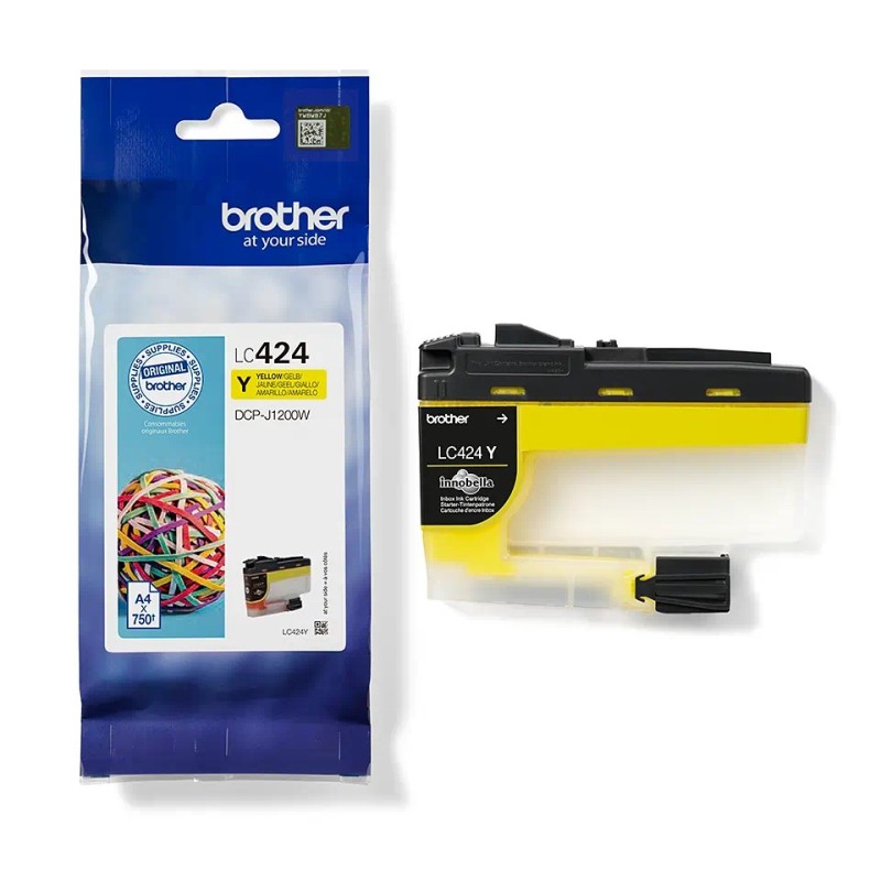 LC424Y Yellow ink cartridge 750 pages DCP-J1200DW LC424Y Yellow ink cartridge 750 pages DCP-J1200DW