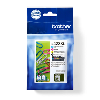 LC422XL Value Pack ink cartridge 7500 pages MFCJ5340DW, 5740DW,MFCJ6540DW,MFCJ6940DW