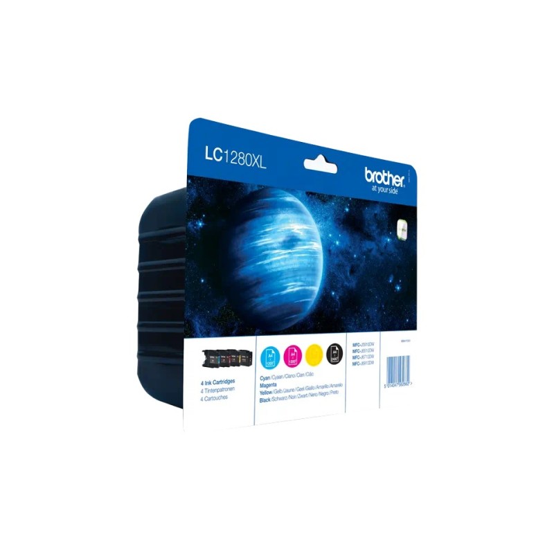 LC1280XL VALUE PACK BK 2400p / C,M,Y 1200p EACH BROTHER LC1280XLVALBP LC1280XL VALUE PACK BK 2400p / C,M,Y 1200p EACH BROTHER LC1280XLVALBP