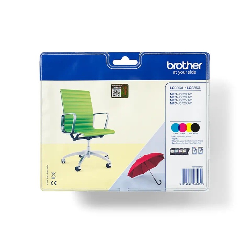 LC229XL BROTHER VALUEPACK MFCJ 5320/5620/5625/5720 LC229XL BROTHER VALUEPACK MFCJ 5320/5620/5625/5720
