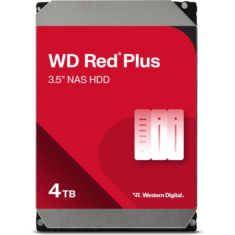 WESTERN DIGITAL HDD 4TB 3.5" SATA RED PLUS WD40EFZZ WESTERN DIGITAL HDD 4TB 3.5" SATA RED PLUS WD40EFZZ