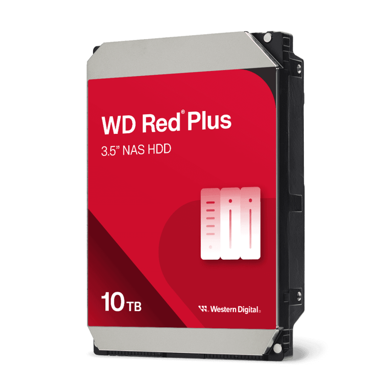 WESTERN DIGITAL HDD 10TB SATA 3.5'' RED PLUS 512MB/7200RPM  WD100EFGX